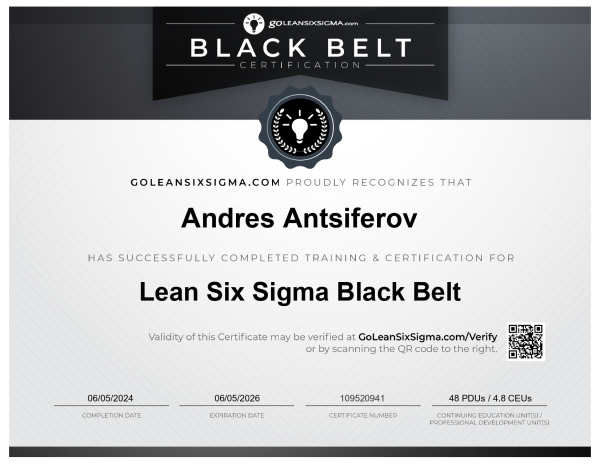 Six Sigma - Black Belt