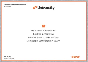 LiteSpeed Certification Exam