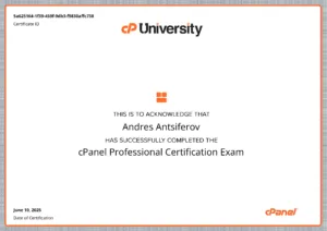 cPanel Professional Certification Exam