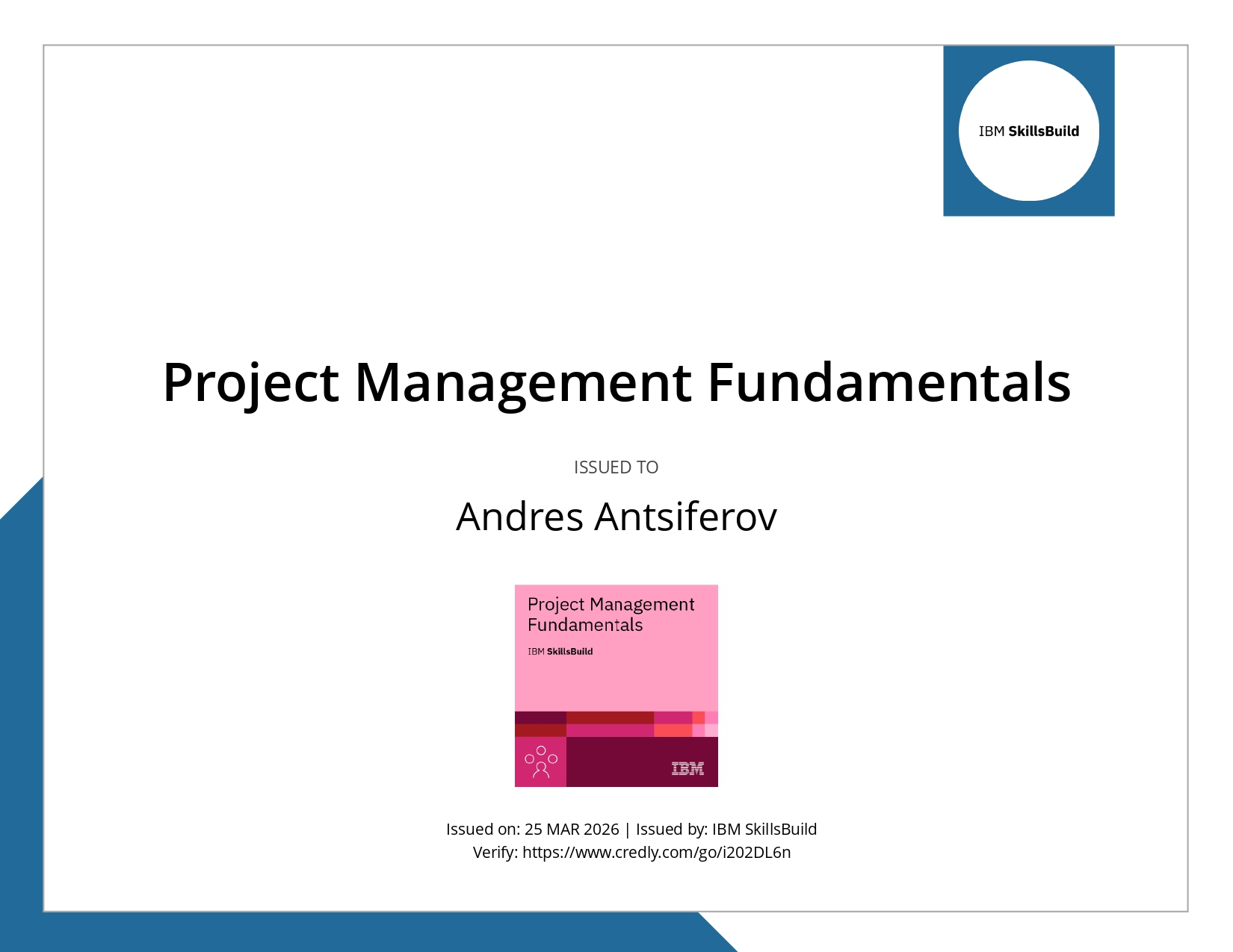 Project Management Fundamentals IBM